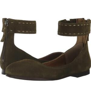 Frye Olive Green Suede Flats